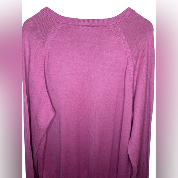 Lacoste V-Neck Sweater Size 9 Pink - Picture 5 of 8